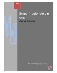 Grupări regionale din Asia - integrare economică - Pagina 1