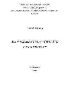 Managementul Activității de Creditare - Pagina 1