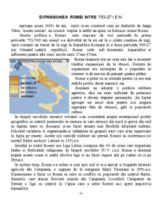 Expansiunea Romei între 753-27 i.Hr - Pagina 1