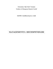 Managementul Recompenselor - Pagina 1