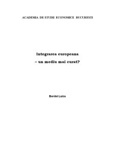 Integrarea europeană - un mediu mai curat - Pagina 1