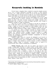 Corporate Banking în România - Pagina 1