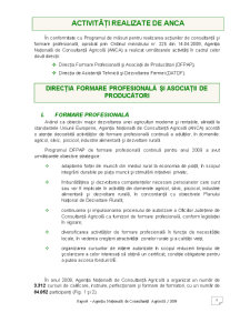 Raport de Activitate al Agenției Naționale de Consultanță Agricolă pe Anul 2009 - Pagina 3