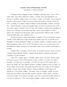 Comerțul exterior al României după anul 2007 - Pagina 1