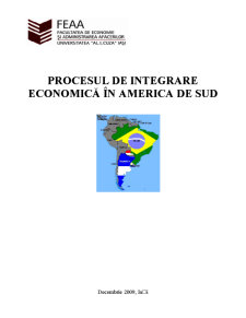 Integrarea economică în America de Sud - MERCOSUR - Pagina 1