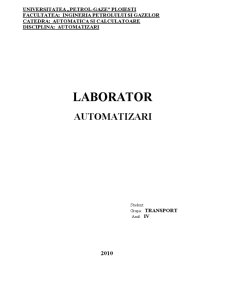 Automatizări - Pagina 1