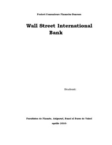 Wall Street International Bank - Pagina 1
