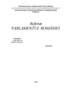 Parlamentul României - Pagina 1