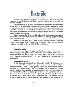 Bacteriile - Pagina 1