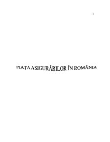 Piața Asigurărilor în România - Pagina 2