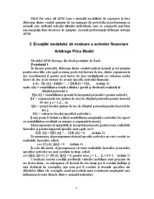 Modelul de Arbitraj Financiar - Pagina 4