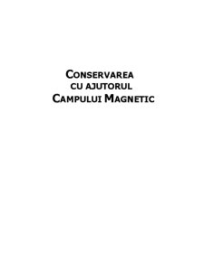 Conservarea cu ajutorul câmpului magnetic - Pagina 1