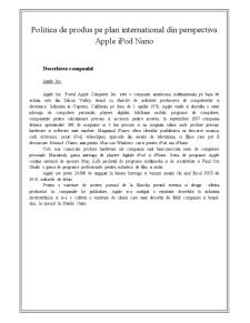 Analiza politicii de produs pe piața internațională din perspectiva Apple iPod Nano - Pagina 4