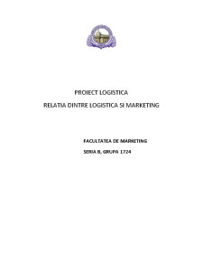 Relația dintre logistică și marketing - Pagina 1