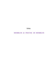 Membrane și Procese de Membrane - Pagina 2