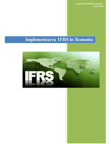Cercetare privind Implementarea IFRS în România - Pagina 1