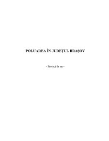 Poluarea în Județul Brașov - Pagina 1