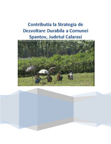 Contribuția la strategia de dezvoltare durabilă a comunei Spantov, Județul Călărași - Pagina 1