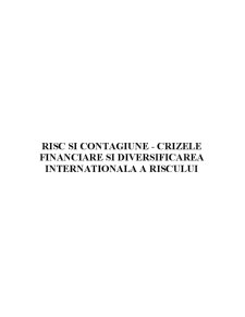 Risc și contagiune - crizele financiare și diversificarea internațională a riscului - Pagina 1