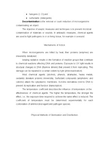 Principles of Sterilization and Disinfection - Pagina 2