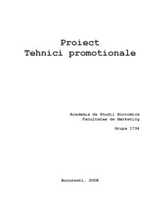 Tehnici promoționale - Pagina 1