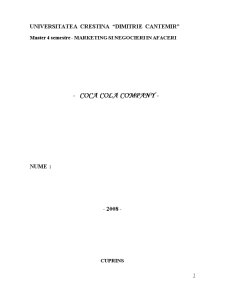 Coca Cola Company - Pagina 1