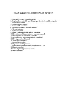 Contabilitate consolidată - Pagina 1