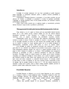 Managementul Riscului de Portofoliu - Rolul Derivatelor Financiare - Pagina 3