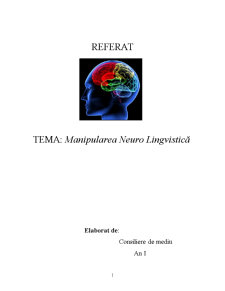 Manipularea Neuro-Lingvistica - Pagina 1