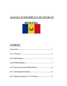 Analiza Echilibrului Bugetar în România - Pagina 1