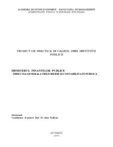 Proiect practică - Ministerul Finanțelor Publice - Pagina 5