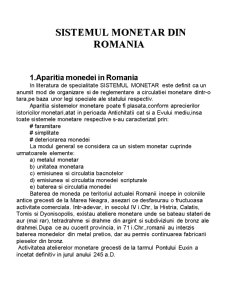 Sistemul Monetar în România - Pagina 3