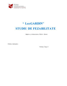 Luxgardin - Studiu de Fezabilitate - Pagina 1