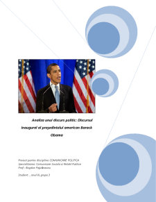 Discursul Prezidential al lui Barack Obama - Pagina 1