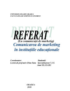Comunicarea de marketing în instituțiile publice - Pagina 1
