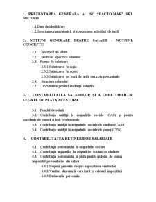 Fiscalitatea Salarială la SC lacto-mar SRL Micesti - Pagina 2