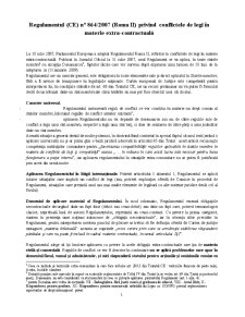 Regulamentul Roma II - Pagina 1