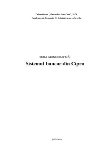 Sistemul Bancar din Cipru - Pagina 1