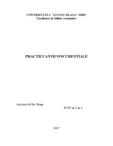 Practici Anticoncurentiale - Pagina 1
