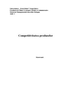 Competitivitatea Produselor - Pagina 1
