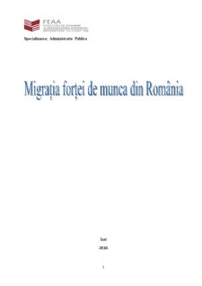 Migrația forței de muncă din România - Pagina 1