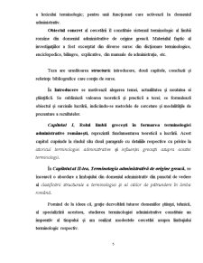 Rolul Limbii Grecești în Formarea Terminologiei Administrative Românești - Pagina 5