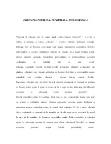 Educația formală, informală, non-formală - Pagina 1