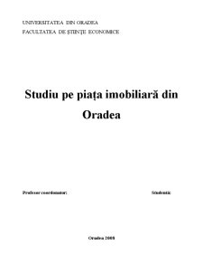 Studiu pe Piața Imobiliară din Oradea - Pagina 1