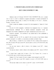 Proiect de practică - DOV Com Construct SRL - Pagina 1