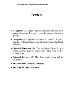 Irish Literature - History, Colonialism and The Themes of The Nation - Pagina 2