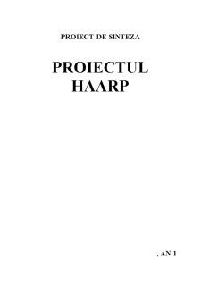 Proiectul Haarp - Pagina 1