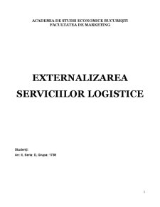 Externalizarea Serviciilor Logistice - Pagina 1