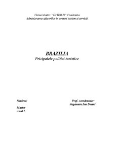 Brazilia - Pricipalele Politici Turistice - Pagina 1