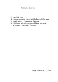 Parlamentul Uniunii Europene - Pagina 1